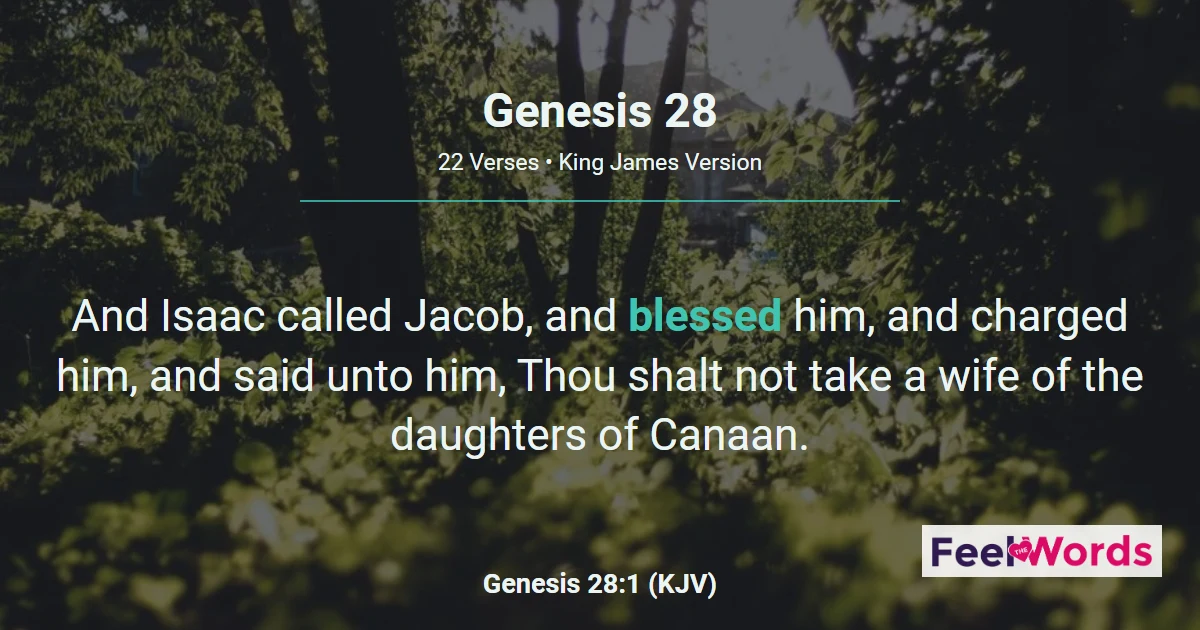 Genesis 28: Jacob's Ladder Dream at Bethel