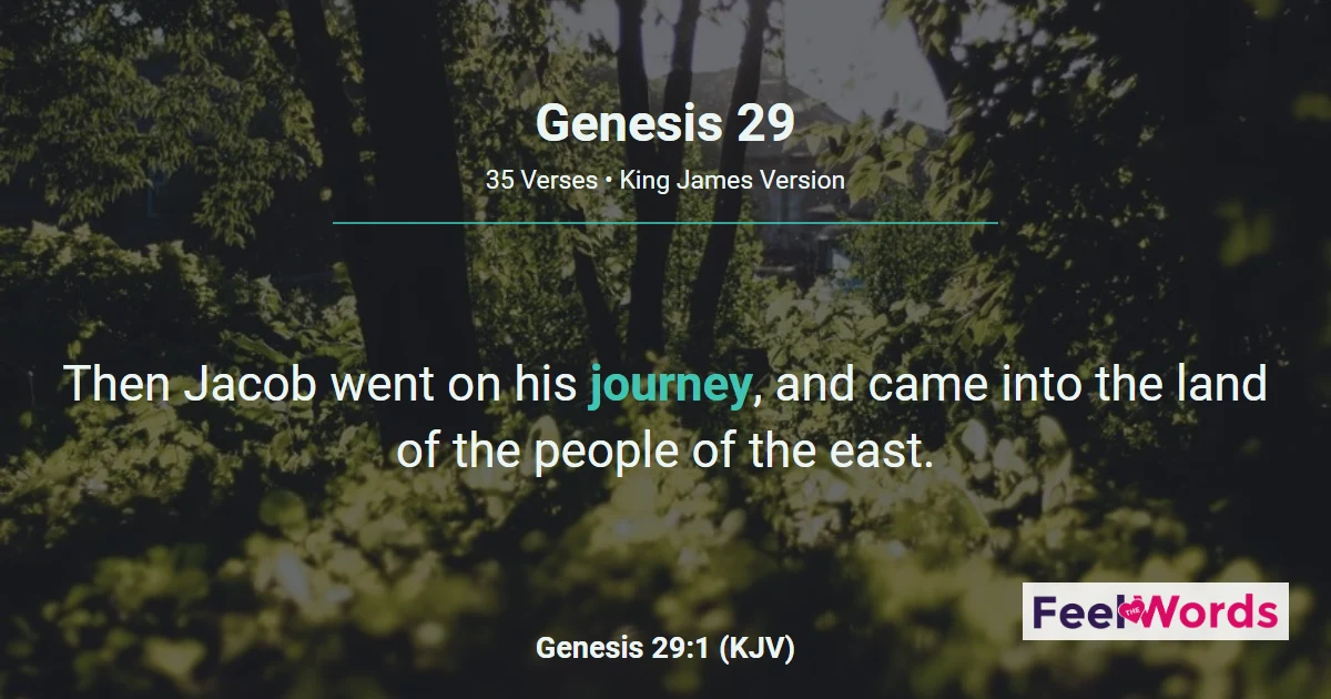 Genesis 29: Jacob Marries Leah and Rachel