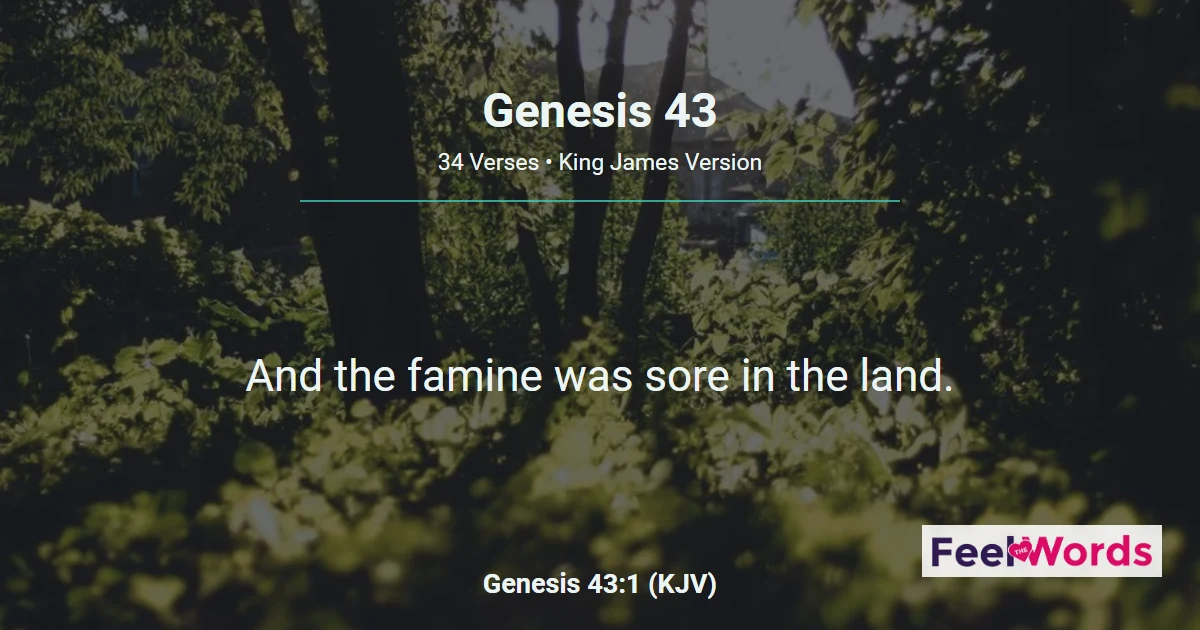 Genesis 43: Brothers Return With Benjamin