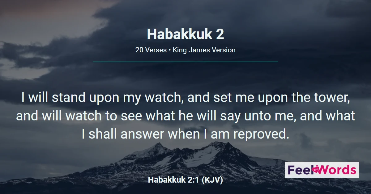 Habakkuk 2: The Just Shall Live by Faith