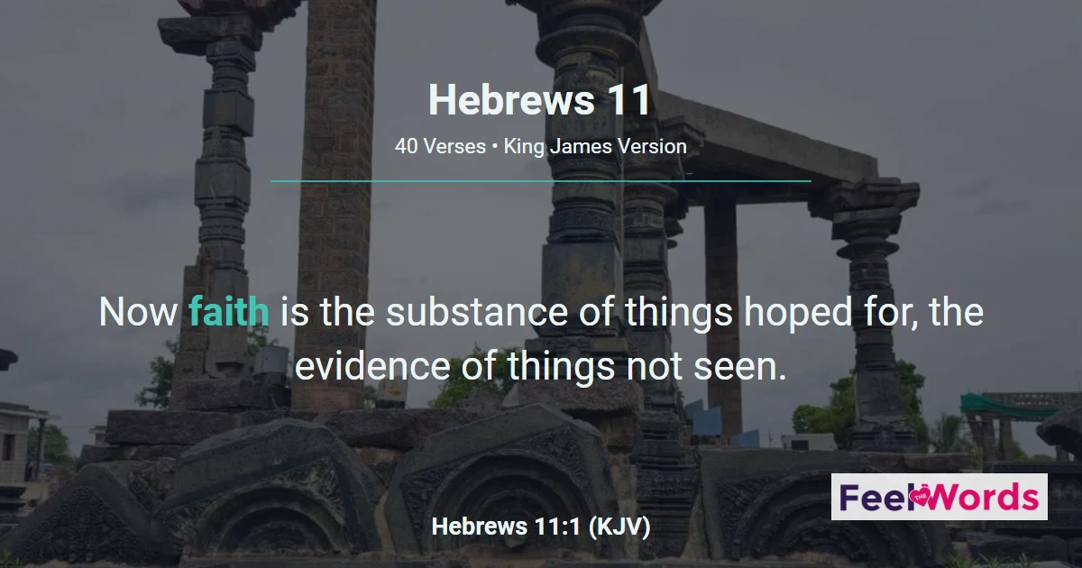 Hebrews 11: The Faith Hall of Fame