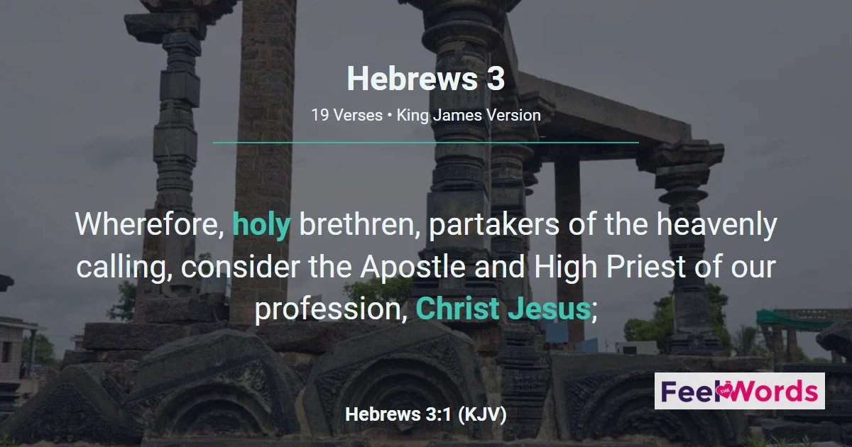 Hebrews 3: Today, If Ye Will Hear His Voice