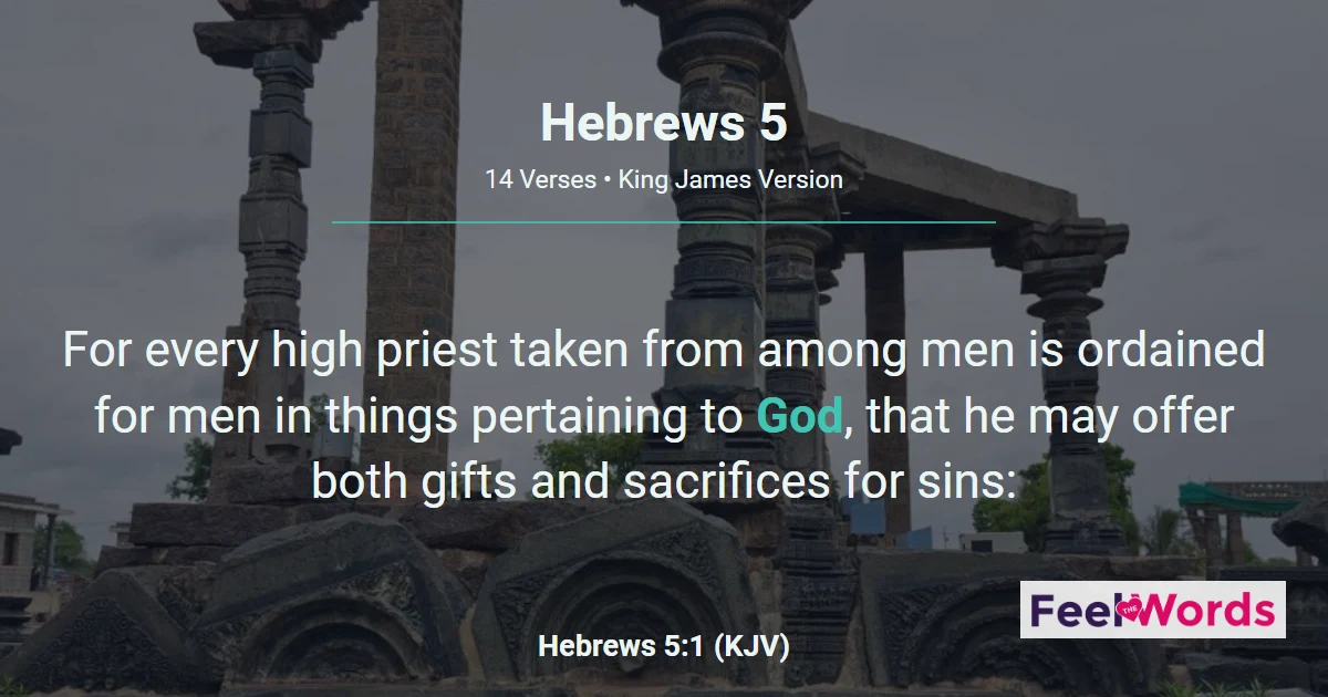Hebrews 5: A Priest After Melchisedec