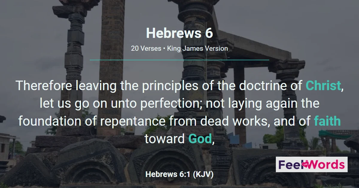 Hebrews 6: An Anchor of the Soul