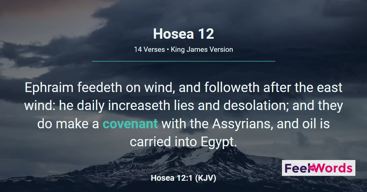 Hosea 12: Jacob's Struggle Remembered