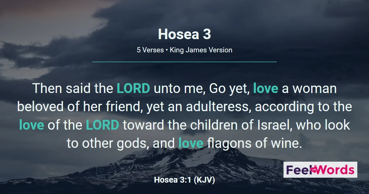 Hosea 3: Hosea Buys Back His Wife