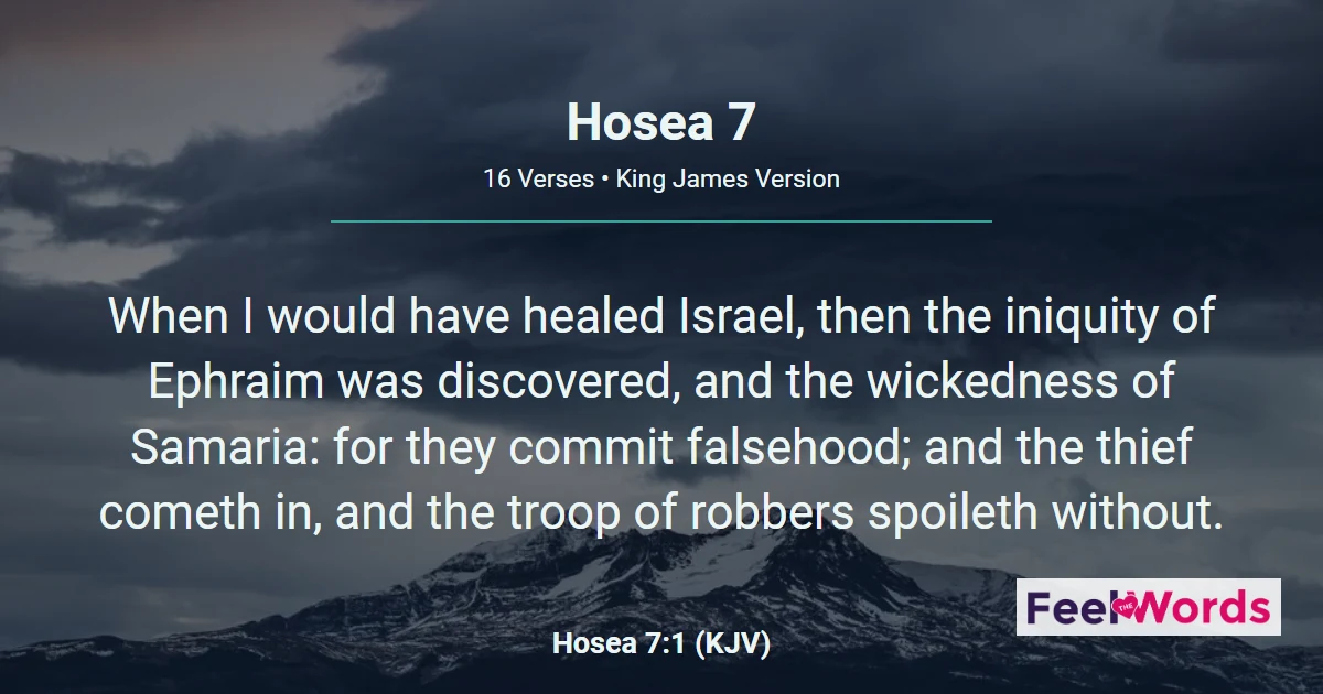 Hosea 7: A Cake Not Turned