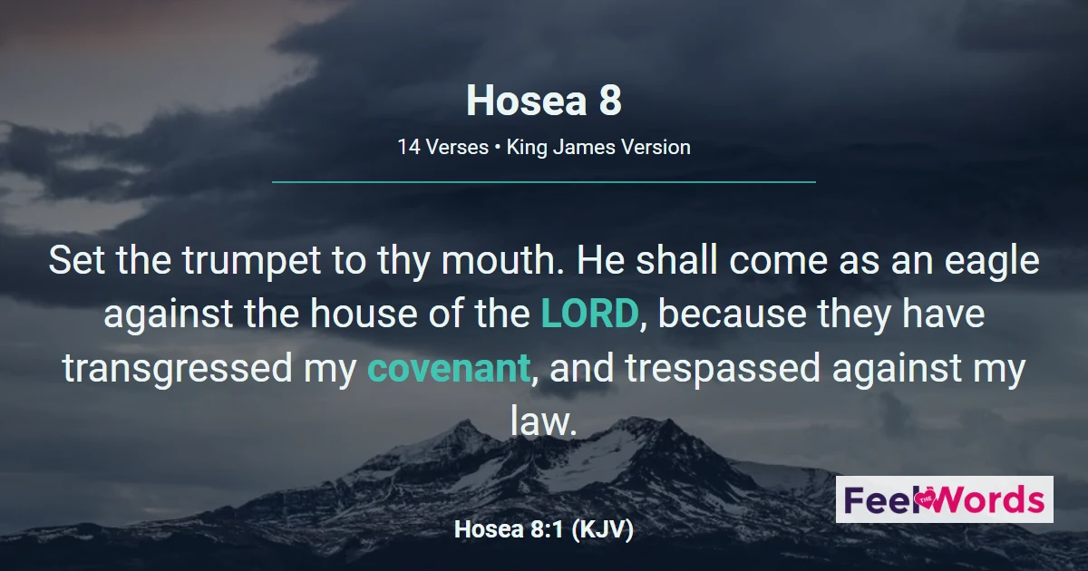 Hosea 8: Sow the Wind, Reap the Whirlwind