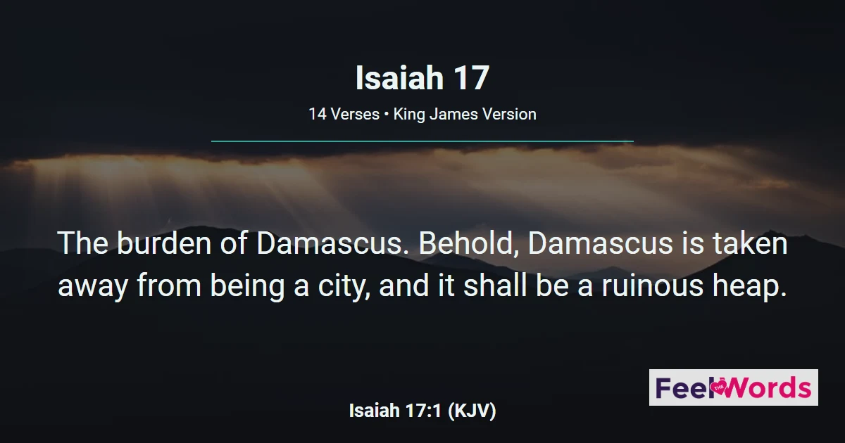 Isaiah 17: The Burden of Damascus