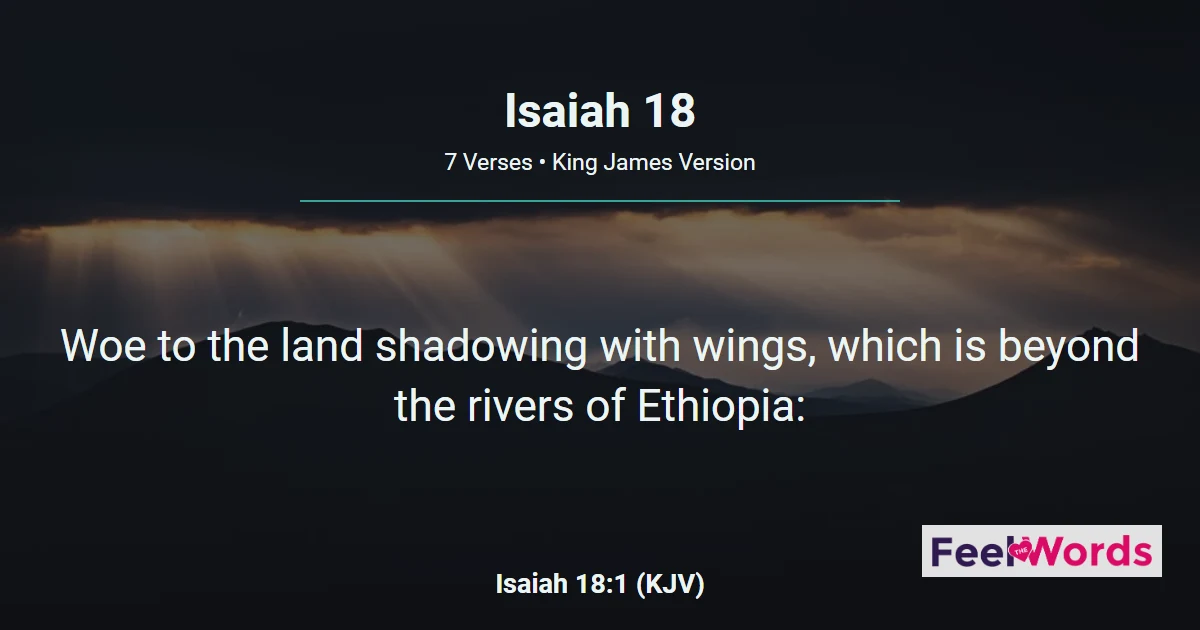 Isaiah 18: Woe to Shadowing Wings