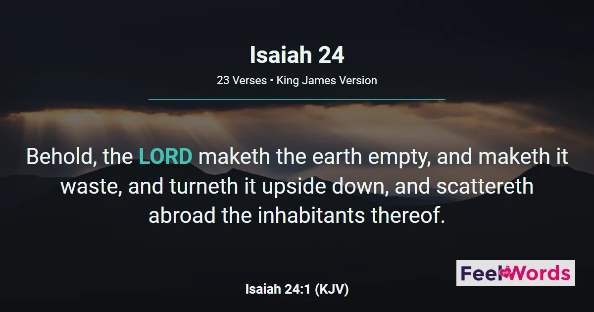 Isaiah 24: The Earth Laid Waste