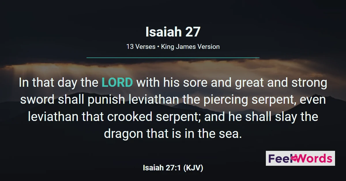 Isaiah 27: Leviathan and the Vineyard
