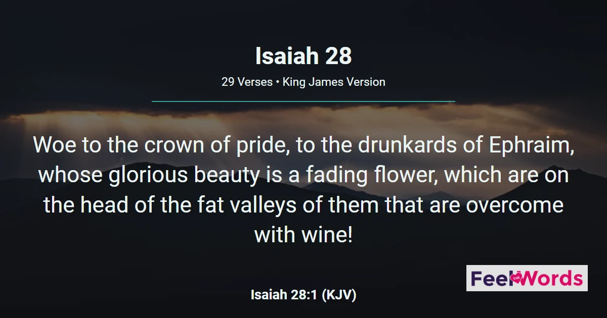 Isaiah 28: Precept Upon Precept
