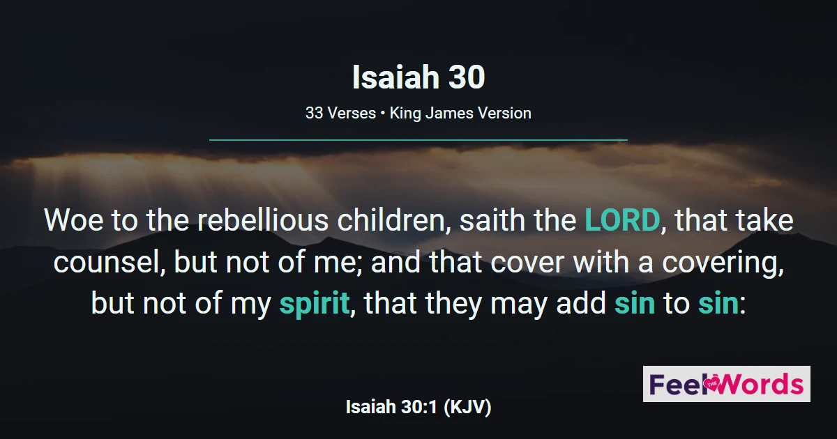 Isaiah 30: In Quietness and Confidence