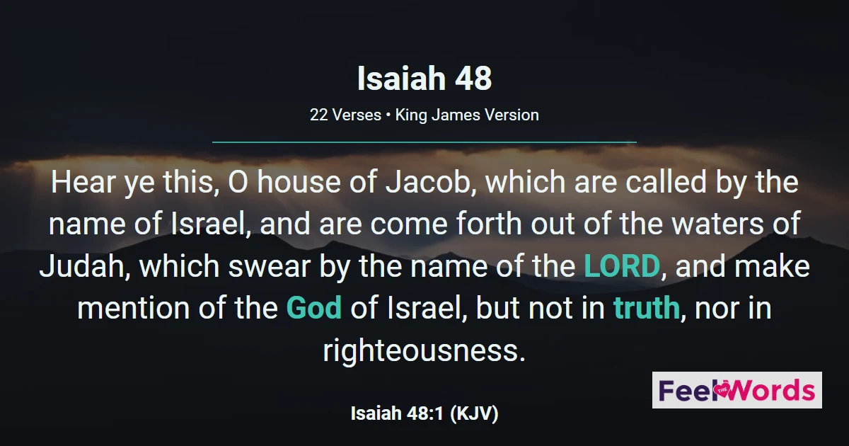 Isaiah 48: Refined in the Furnace of Affliction