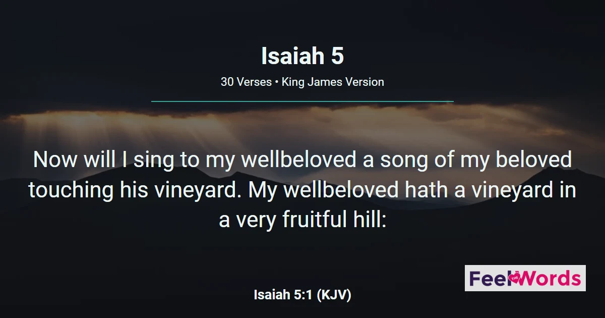 Isaiah 5: Song of the Vineyard