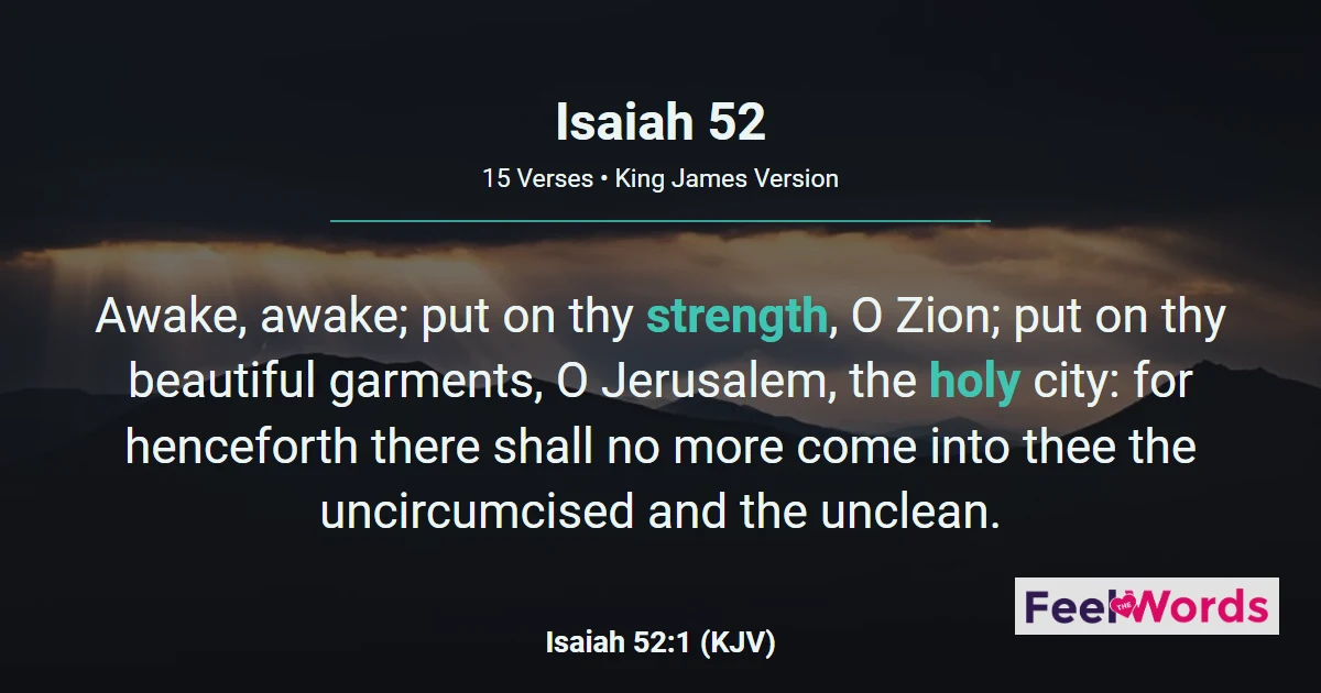 Isaiah 52: How Beautiful Are the Feet