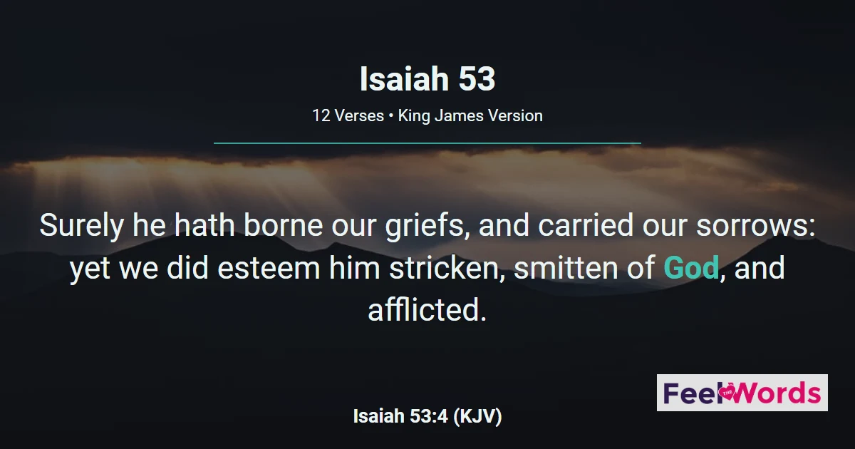 Isaiah 53: He Was Wounded for Our Sins