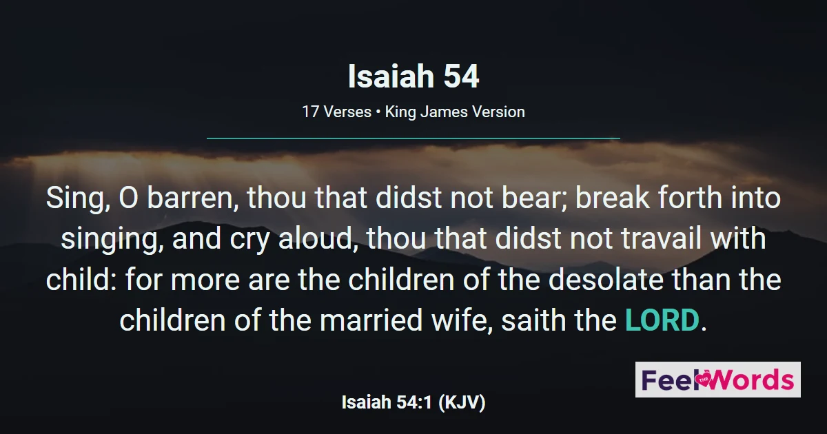 Isaiah 54: No Weapon Formed Against Thee