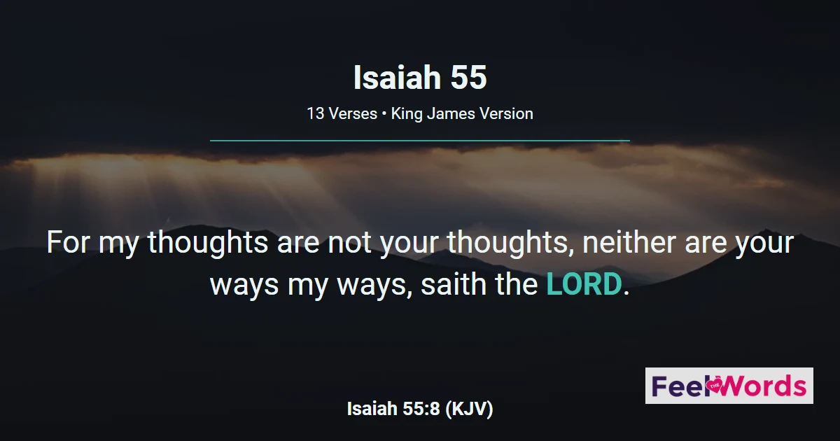 Isaiah 55: Ho, Every One That Thirsteth