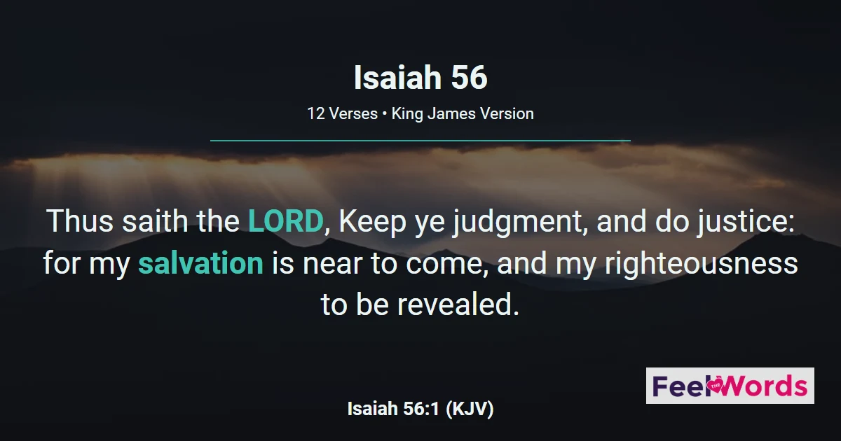 Isaiah 56: A House of Prayer for All People