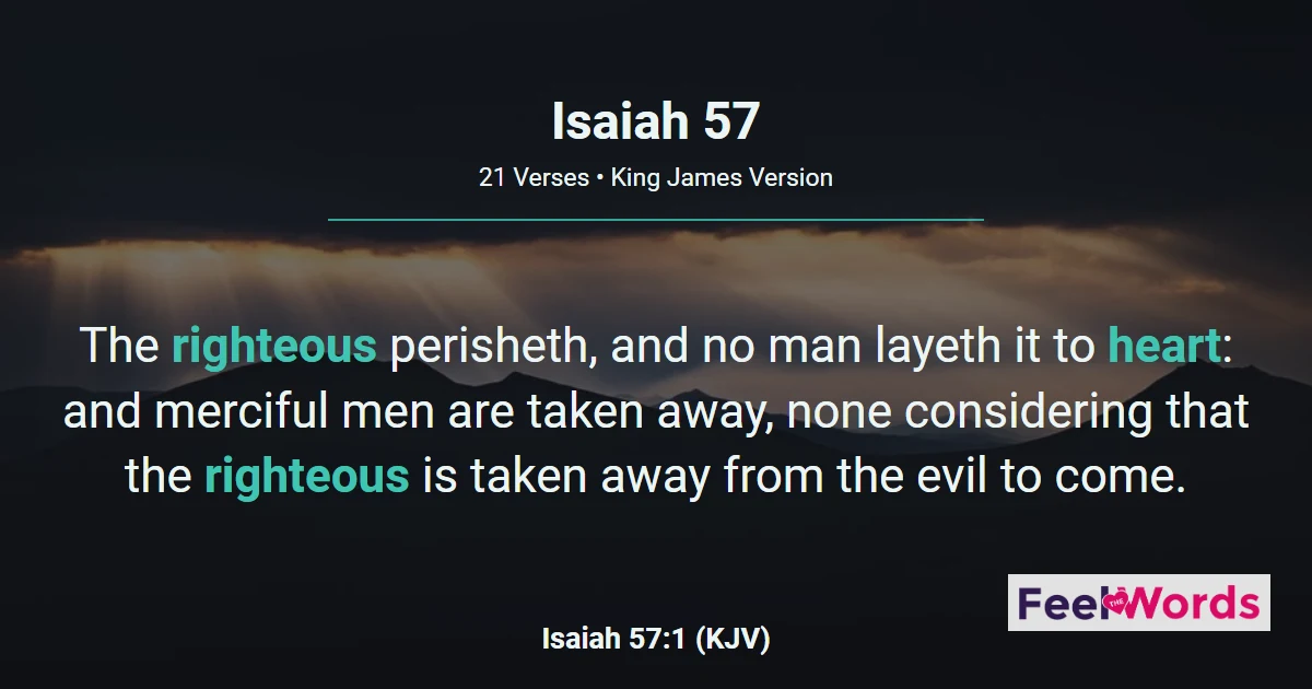 Isaiah 57: I Dwell With the Contrite Spirit