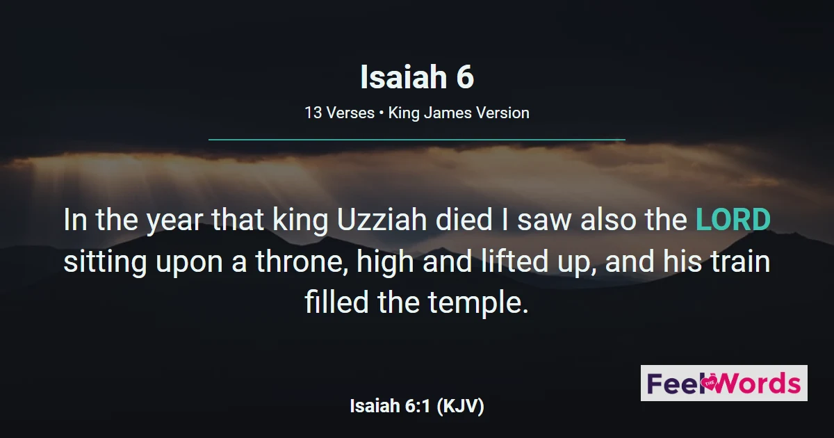 Isaiah 6: Here Am I, Send Me