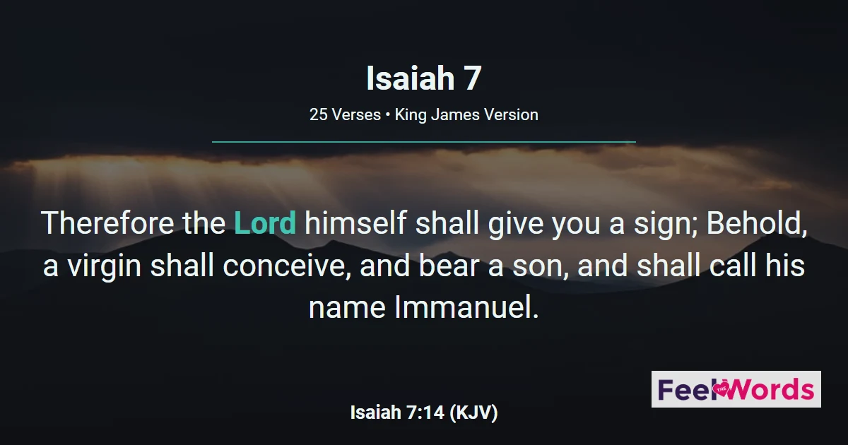 Isaiah 7: The Virgin Shall Conceive