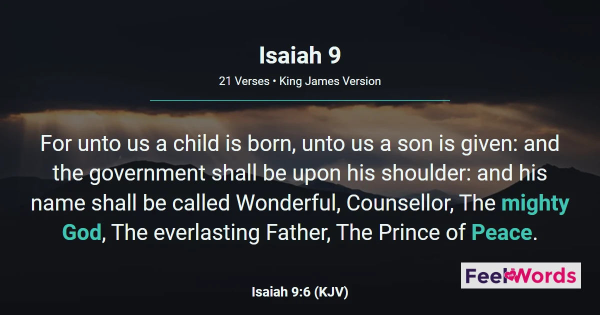 Isaiah 9: Unto Us a Child Is Born