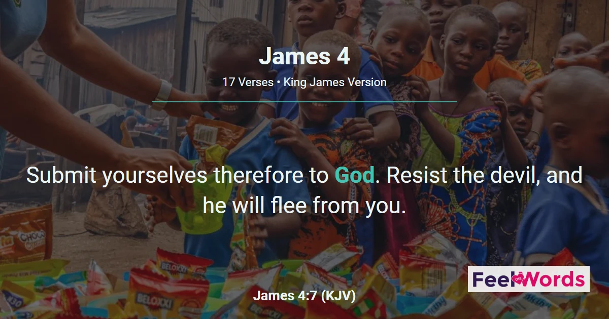 James 4: Submit to God, Resist the Devil