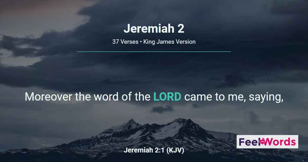 Jeremiah 2: Broken Cisterns