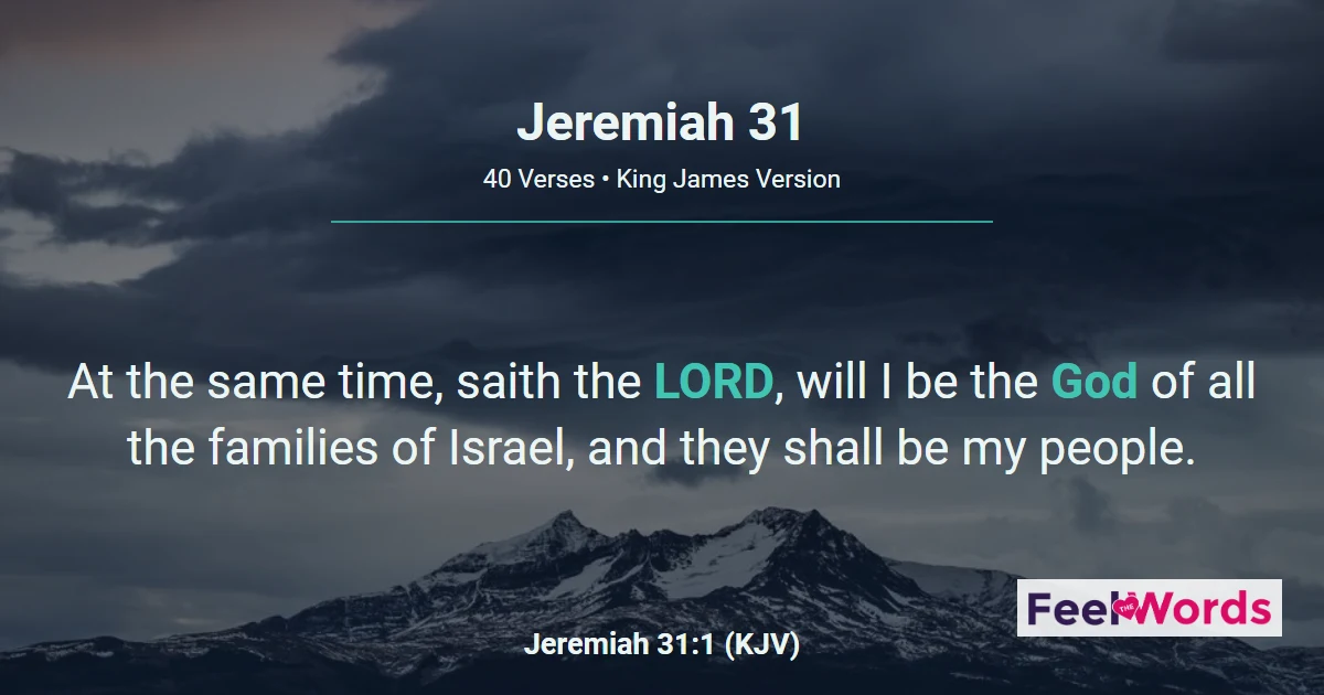 Jeremiah 31 - The New Covenant