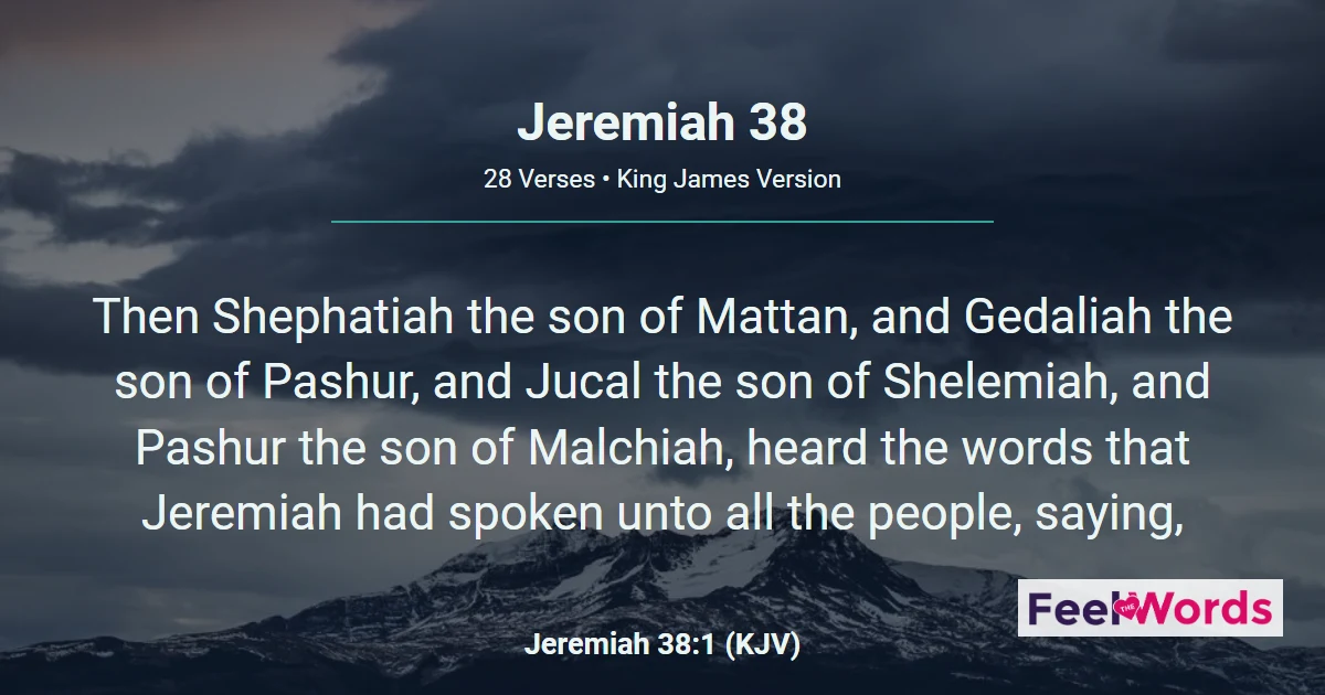 Jeremiah 38 - Rescued From the Muddy Dungeon