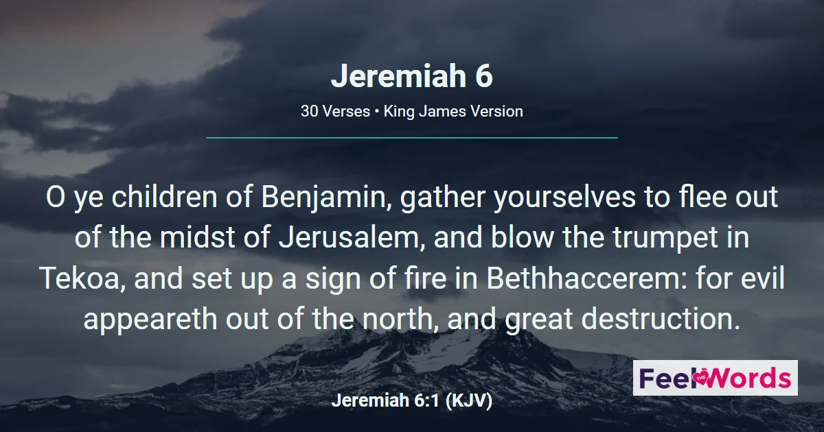 Jeremiah 6: Peace, Peace, When There Is None