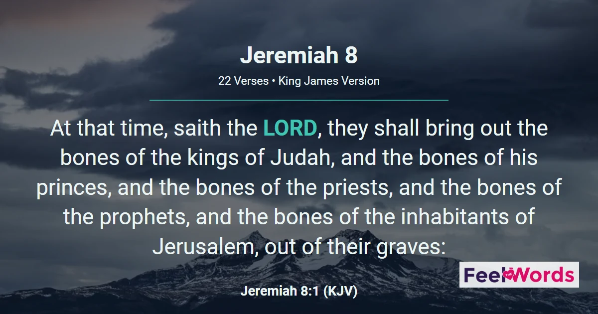 Jeremiah 8: Is There No Balm in Gilead?