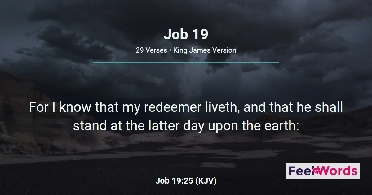 Job 19: I Know That My Redeemer Liveth