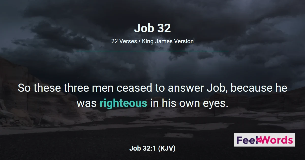 Job 32 - Elihu Enters the Debate