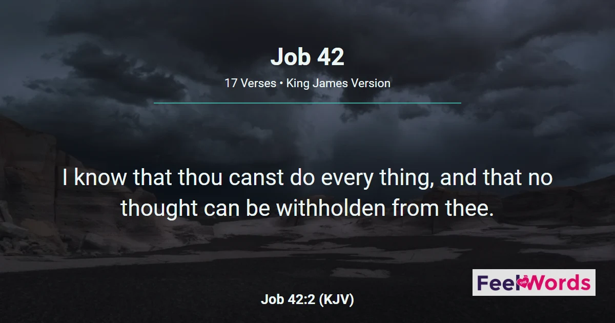 Job 42 - Job Repents and Is Restored