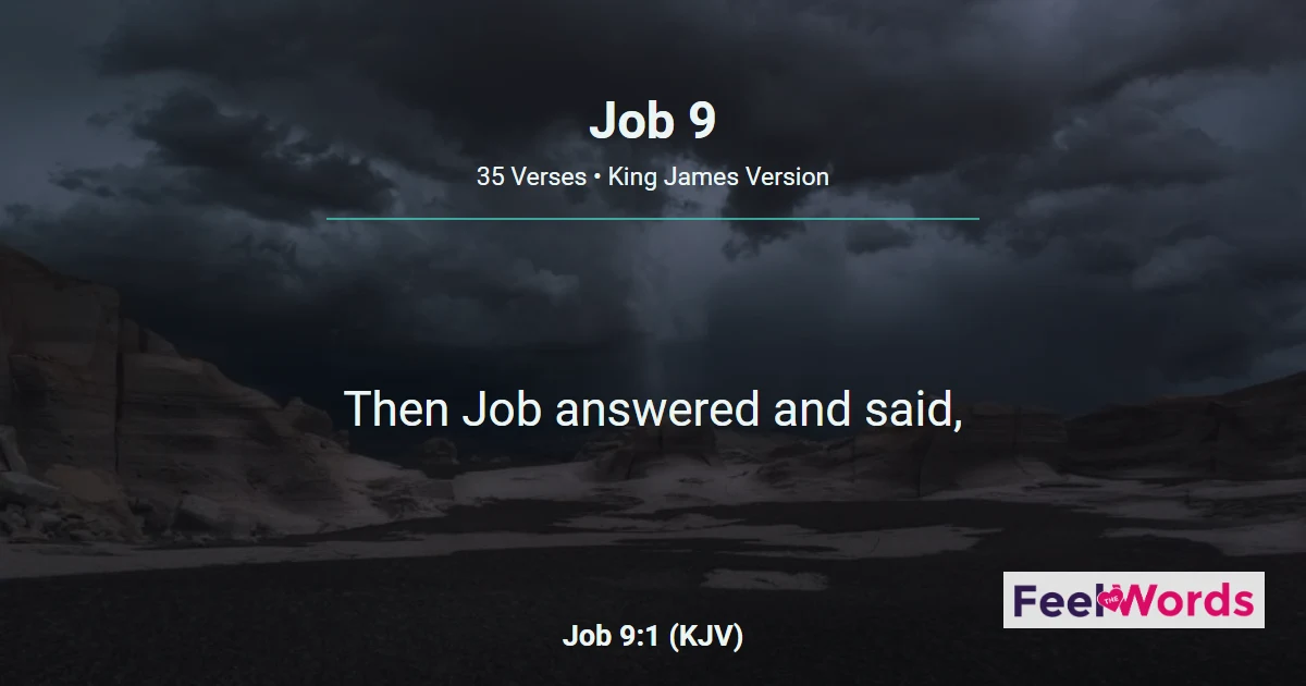 Job 9: Job on God's Unsearchable Power