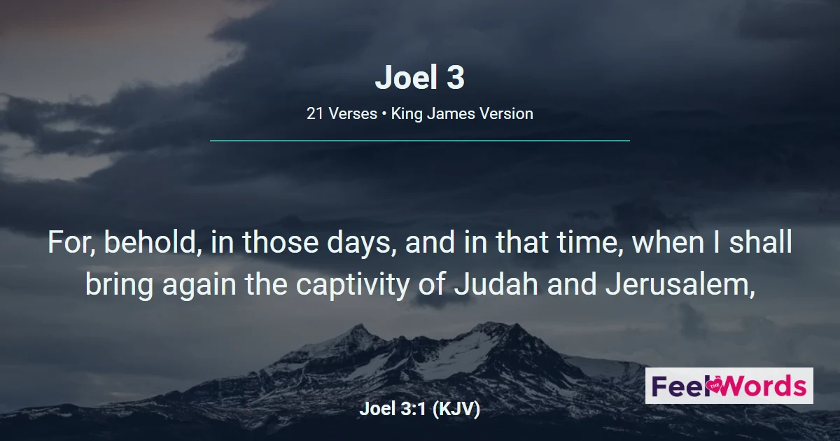 Joel 3: Judgment in the Valley of Decision