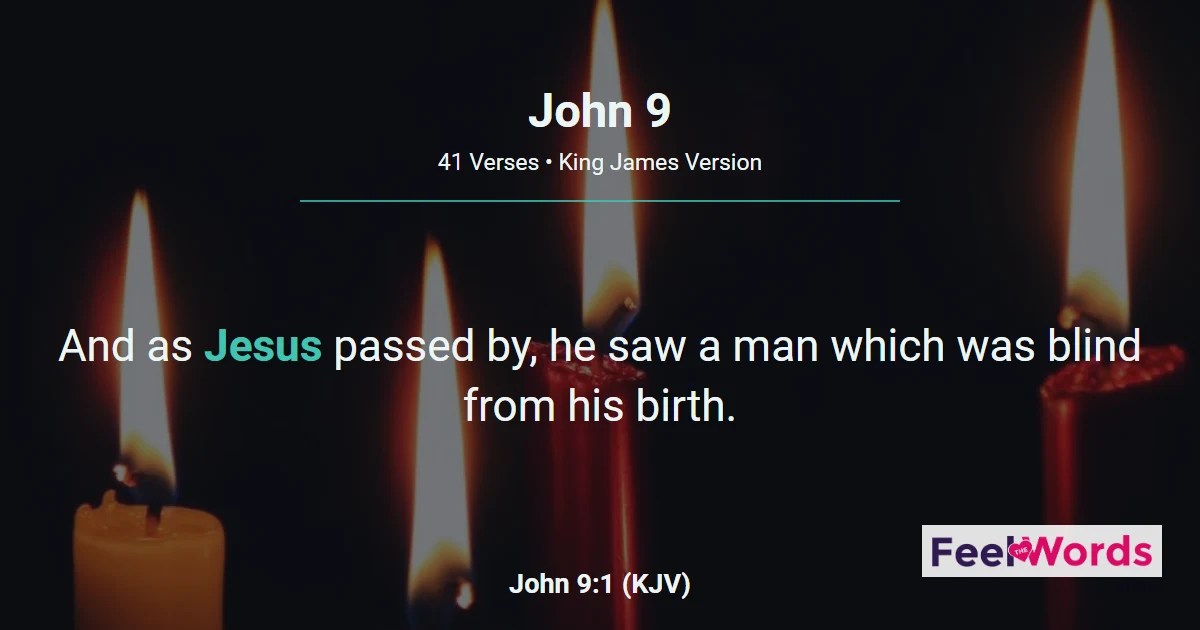 John 9: Jesus Heals the Man Born Blind