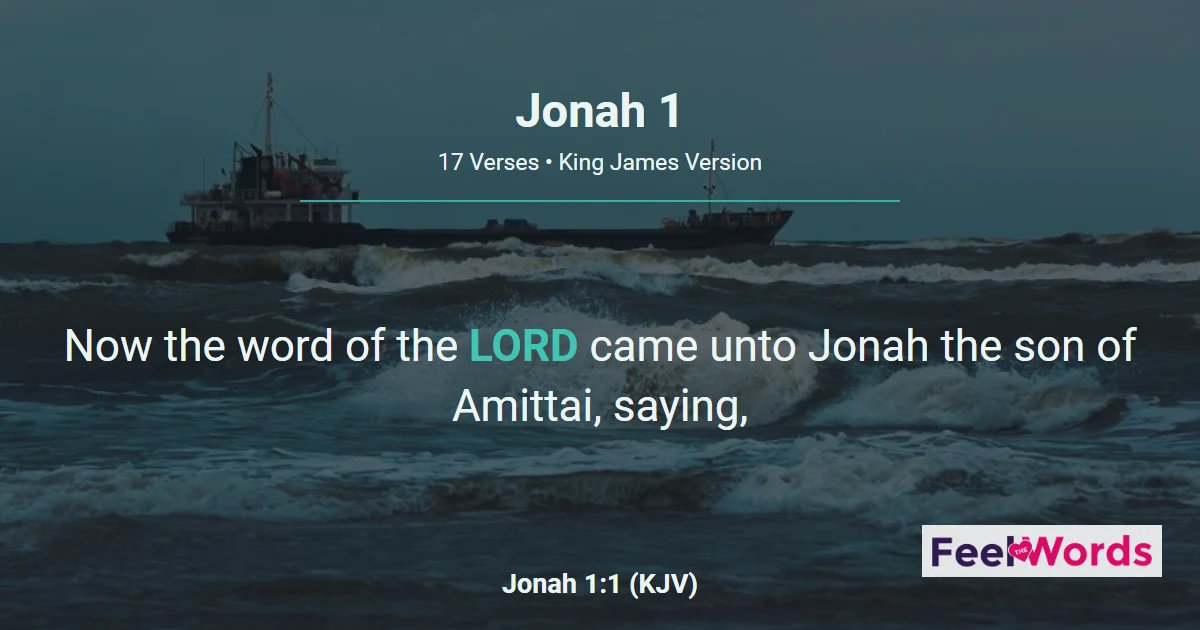 Jonah 1: Jonah Flees to Tarshish