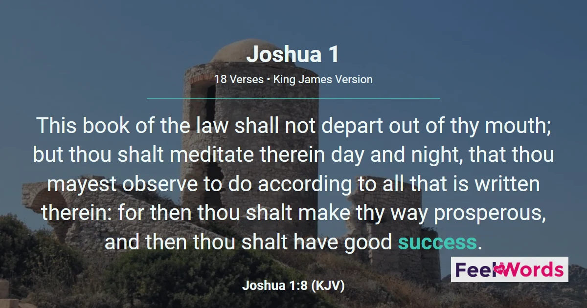 Joshua 1: Be Strong and of Good Courage