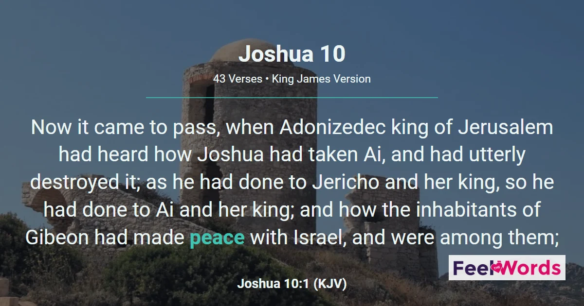 Joshua 10: The Sun Stands Still