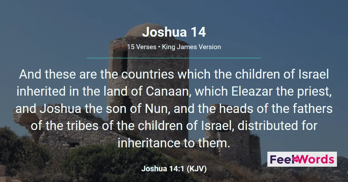 Joshua 14: Caleb Claims Hebron