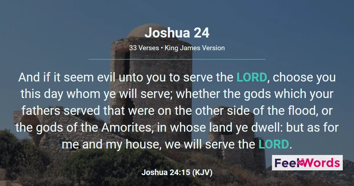Joshua 24: Choose You This Day