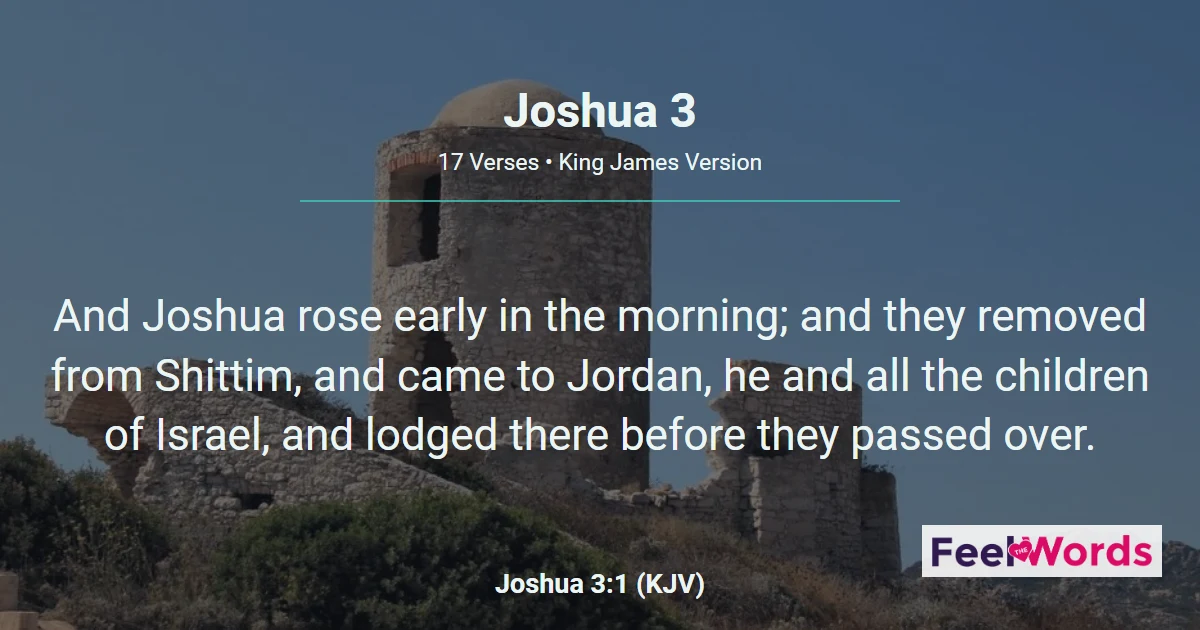 Joshua 3: Crossing the Jordan River