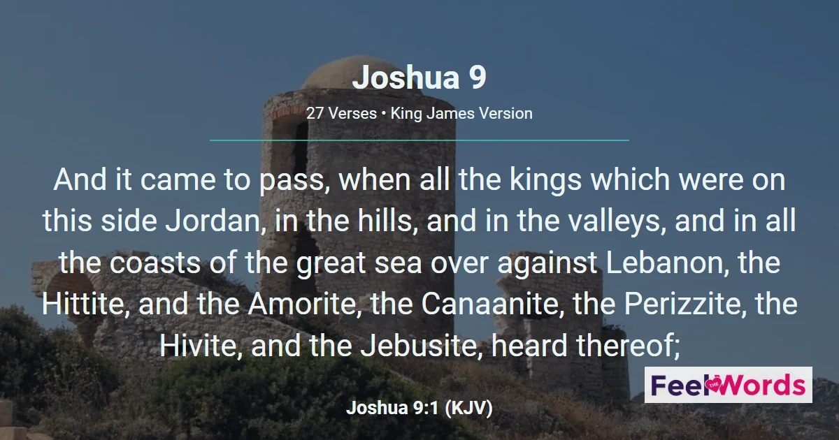 Joshua 9: The Gibeonites' Deception