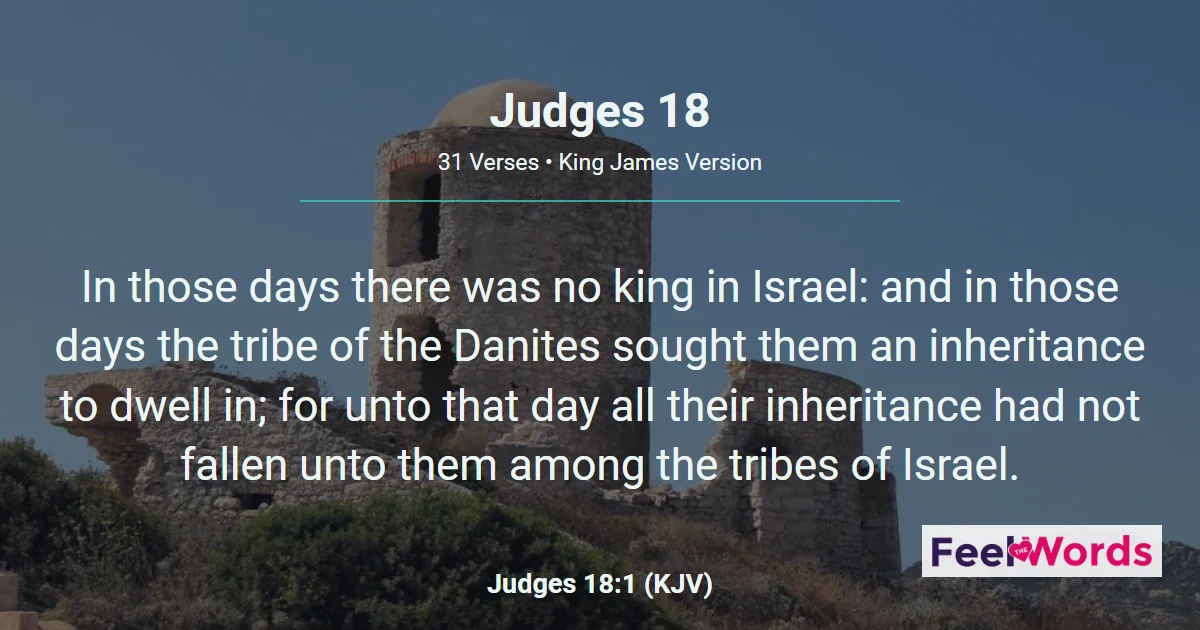 Judges 18: The Danites Steal Micah's Idols