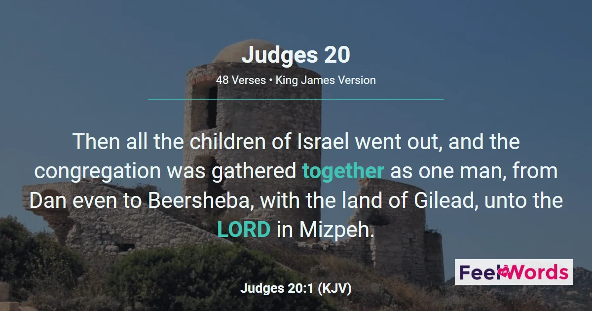 Judges 20: Israel's Civil War Against Benjamin